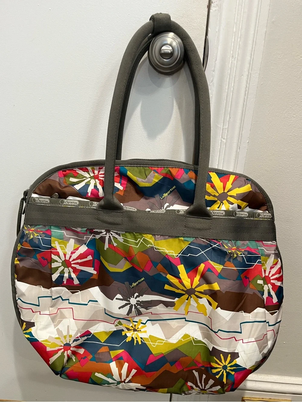 Lesportsac Colorful Floral Pattern Travel‎ Tote Bag